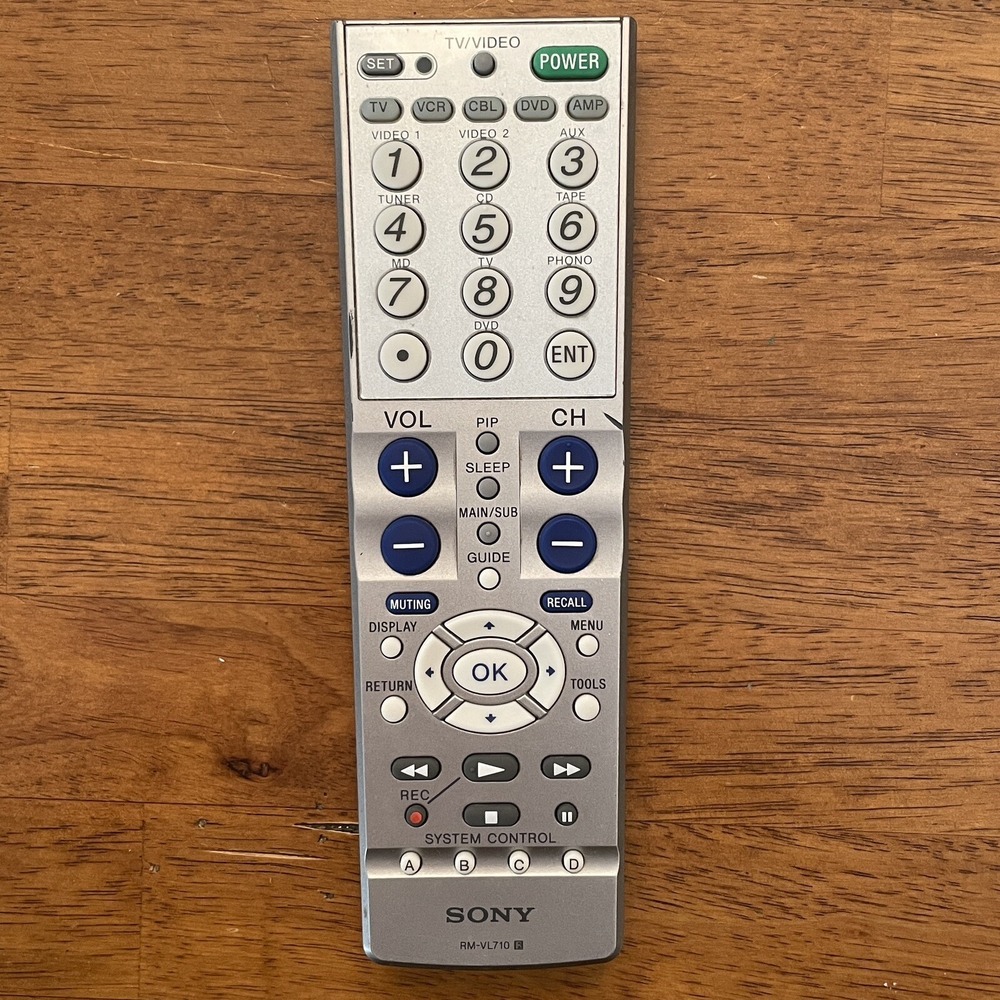 Sony RMVL710S 5-Device Universal Remote‎ Control replacement
